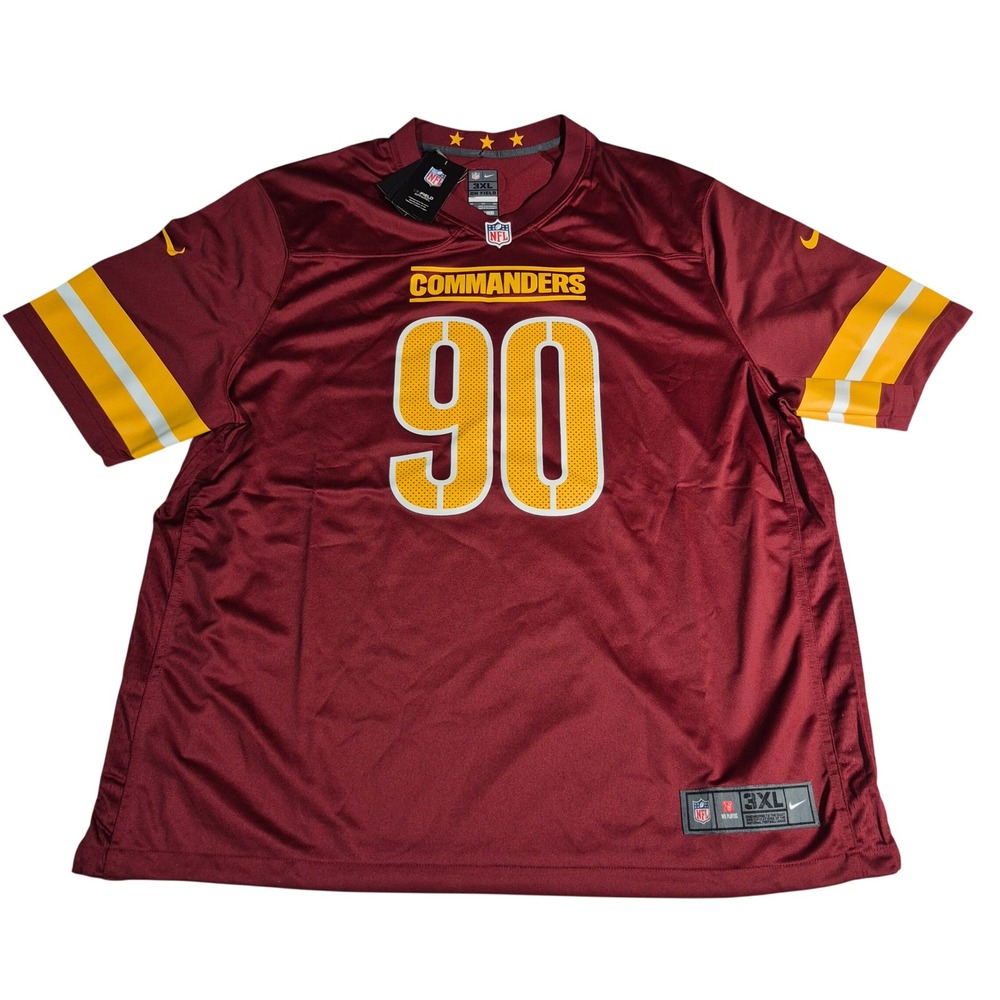 Montez Sweat Washington Commanders Nike NFL Game Jersey Men's Size 3XL Burgundy